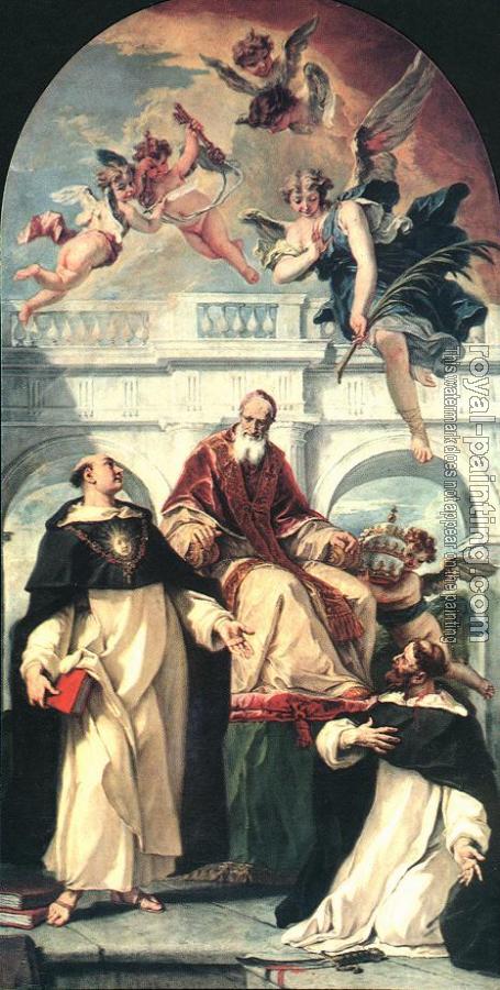 Sebastiano Ricci : St Pius, St Thomas of Aquino and St Peter Martyr